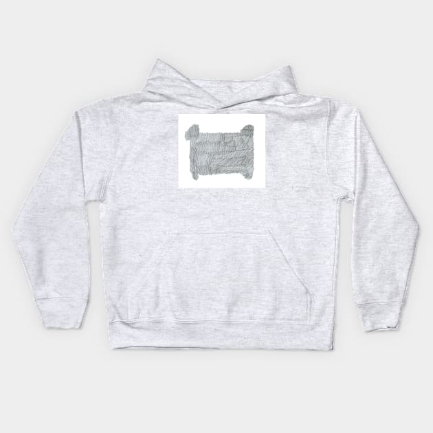 Graphite Credit Card Kids Hoodie by ellenmueller